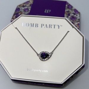 Bomb Party February 2023 necklace TEARDROP SPARKLE RBP5765